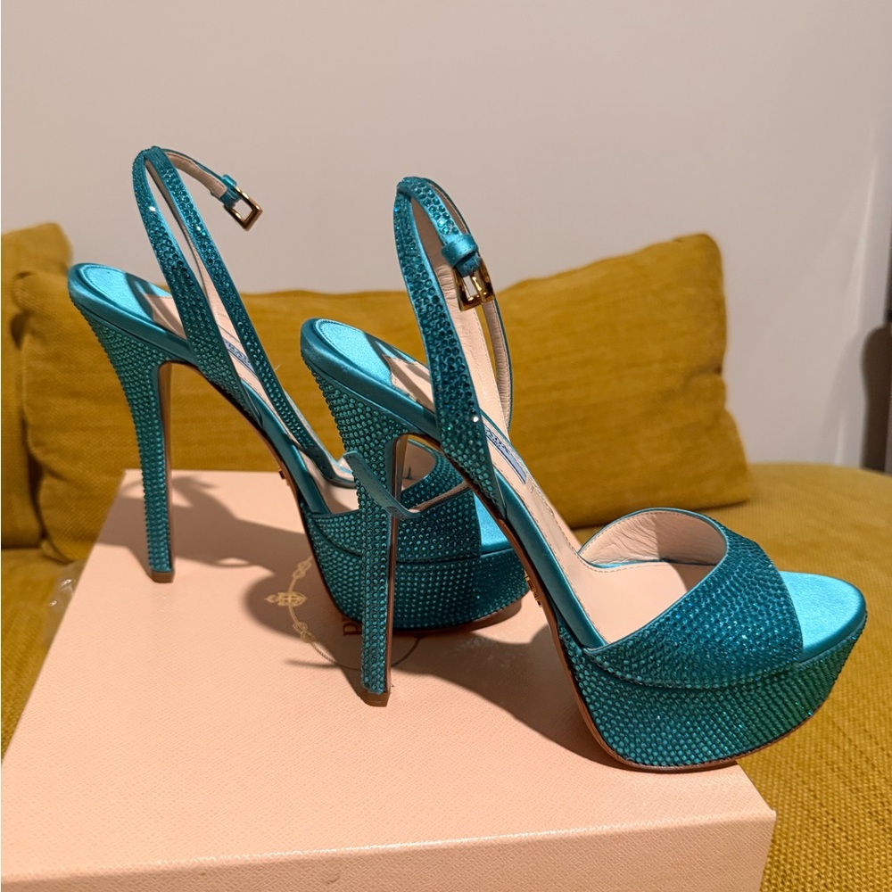 Prada crystal platforms - image 2